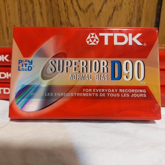 TDK Superior D90 Cassette Tapes Lot Of 7 Normal Bias New In Package - Picture 2 of 4